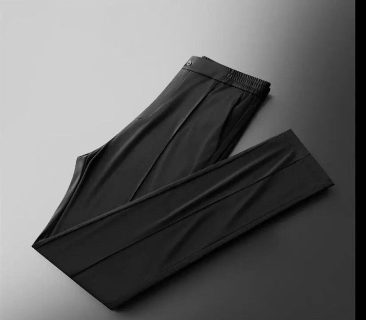 Comfortable men's fashion: polo shirt and tapered pants set made from breathable cotton blend