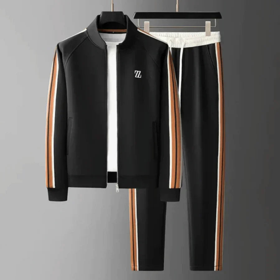 Two-piece men's comfortwear tracksuit set, perfect for sportswear or everyday fashion