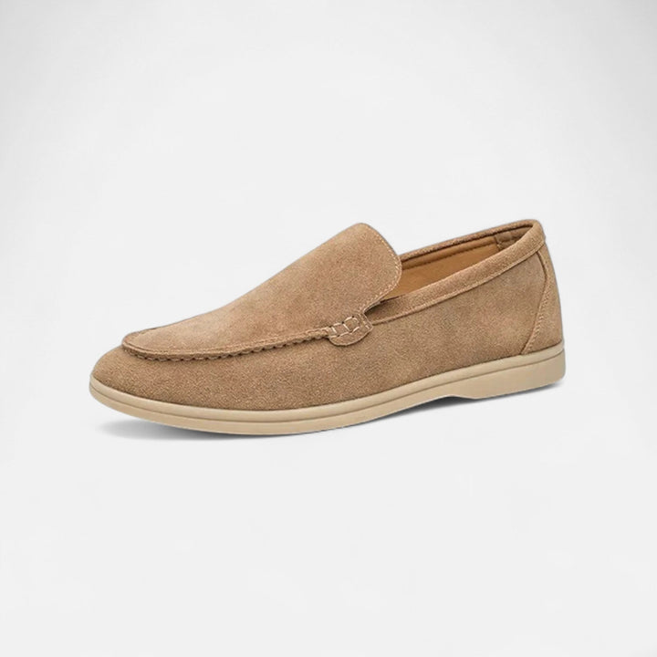Men's "Old Money" slip-on loafers. Refined luxury footwear for elegant gentlemen & smart casual timeless style.