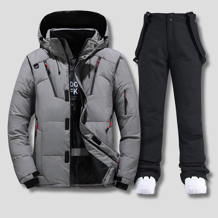 New4 men's ski suit, ideal for snowboarding, combining warmth and water resistance