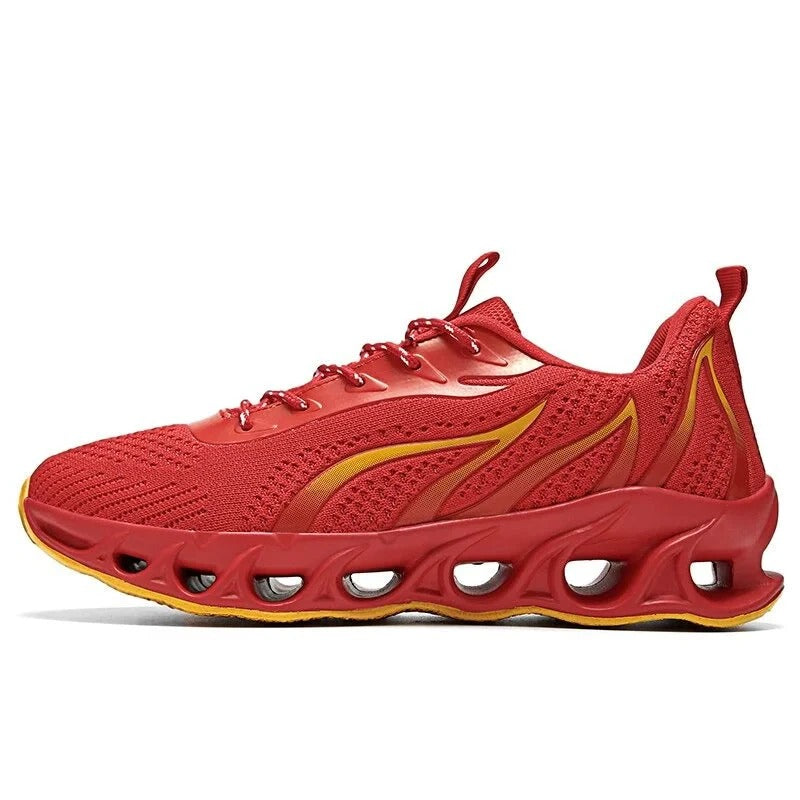 Lightweight men's running shoes with orthopaedic support, ideal for daily walking and athletic activities.
