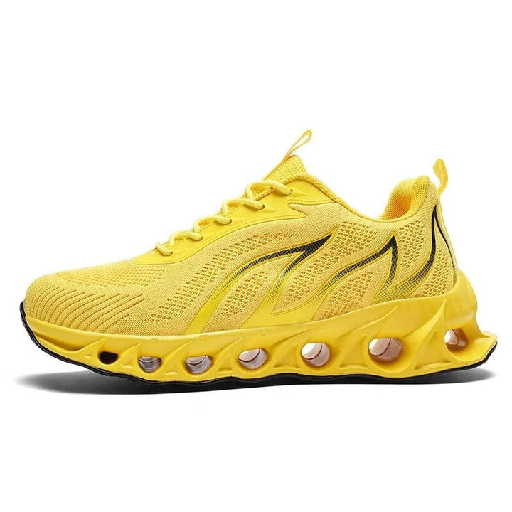 Comfortable men's orthopaedic running and walking shoes, featuring breathable mesh for active wear.