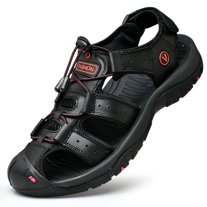 Durable men's orthopedic sandals, ideal for casual wear, providing excellent foot support & comfort.