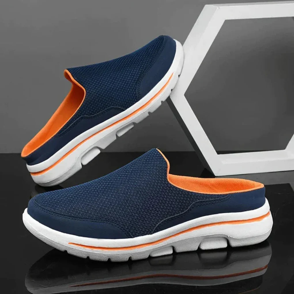 Minimalist men's sports sandals, orthopedic design for casual summer walking and all-day comfort.