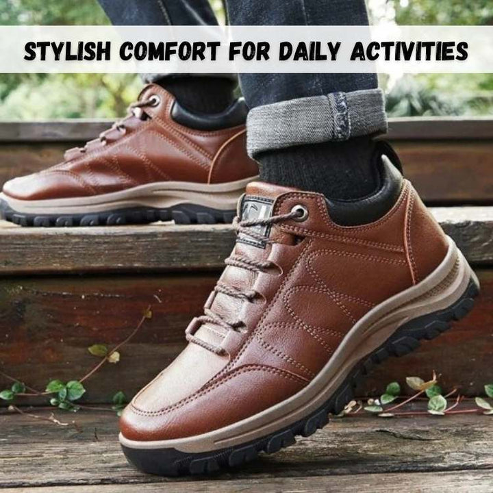 Men's athletic walking footwear designed for hiking. Features supportive orthopaedic design & excellent cushioned grip.