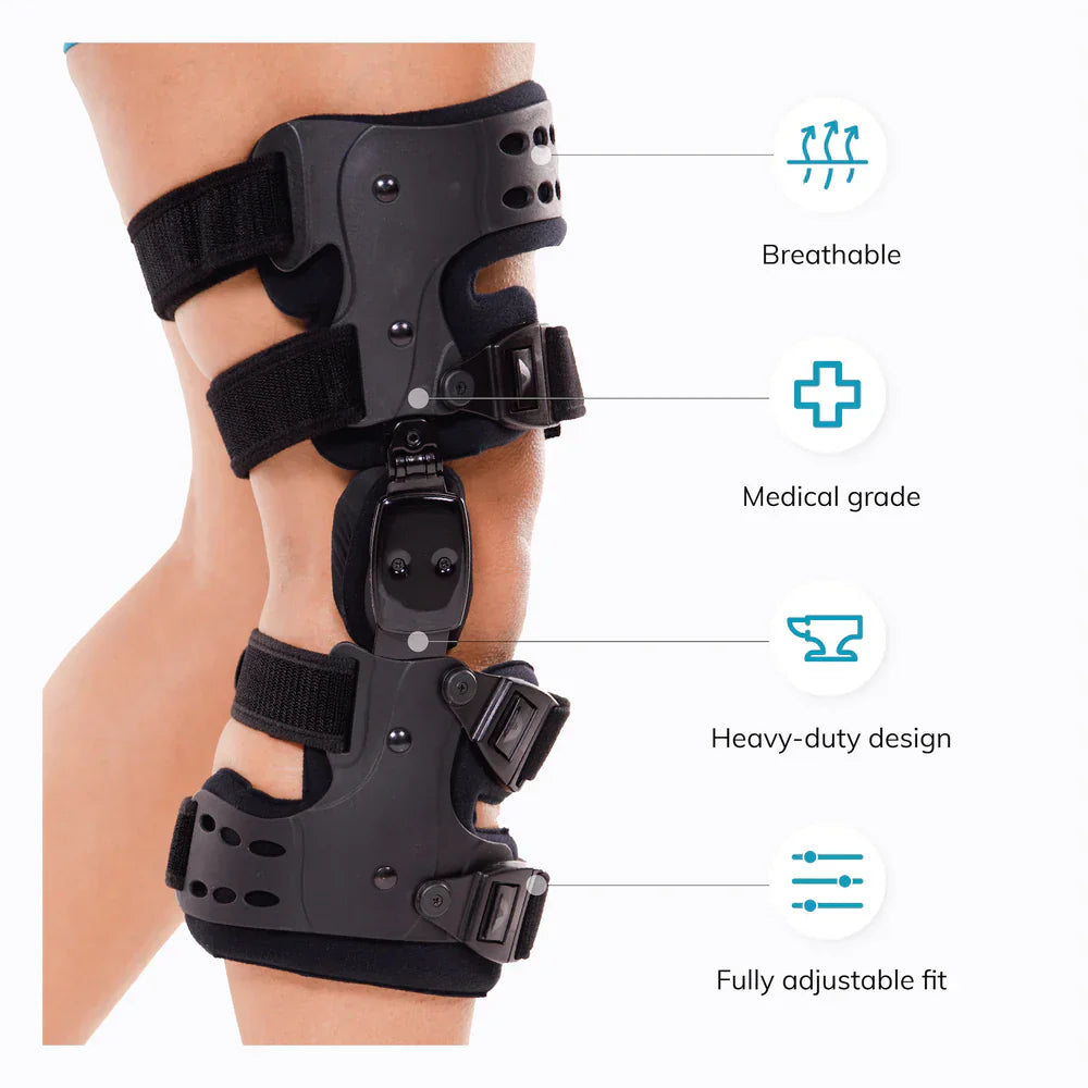 Effective men's knee brace for osteoarthritis pain, offering support, recovery & improved joint health.