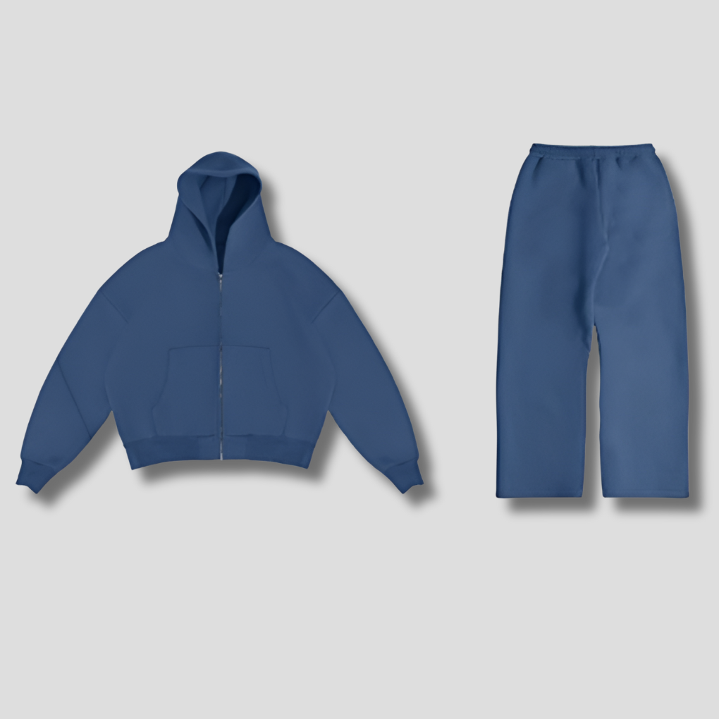 Men's oversized casual tracksuit set for ultimate comfort, ideal for loungewear or relaxed summer sportswear.