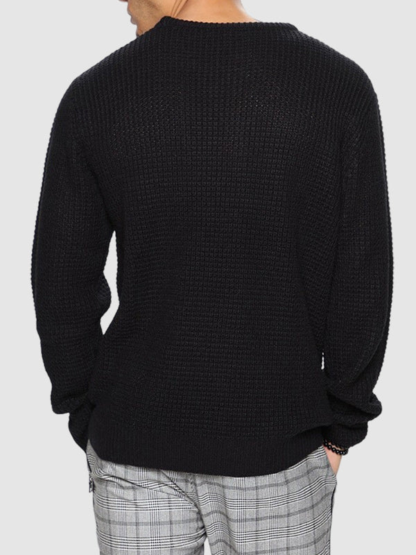 Cozy men's oversized crew neck sweater. Perfect pullover for chilly fall and winter days.