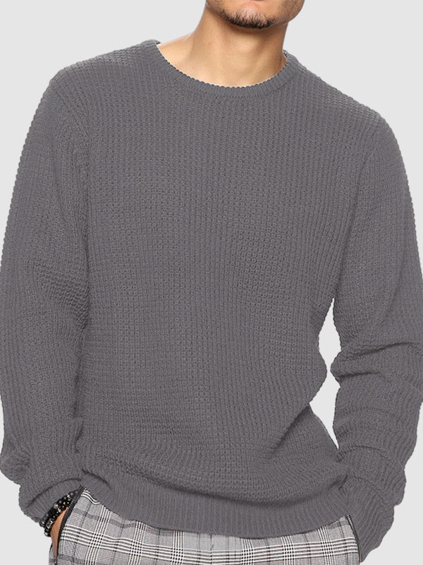 Classic men's oversized crew neck sweater in a relaxed fit, suitable for casual & everyday wear.