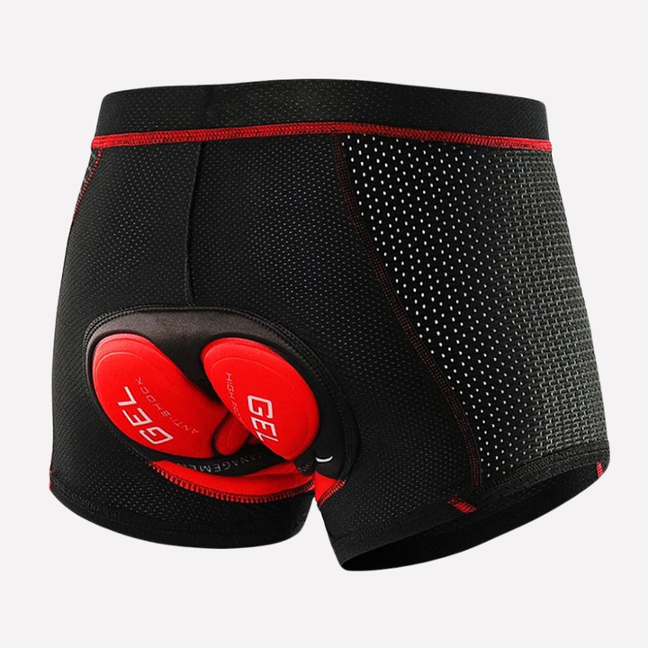 Men's performance cycling shorts for enhanced comfort, black ergonomic design for avid bike riders & athletes.