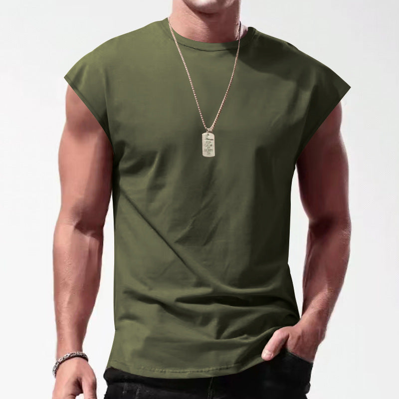 Sleek men's athletic tank top for intense training, running & fitness. Stylish gym workout shirt.