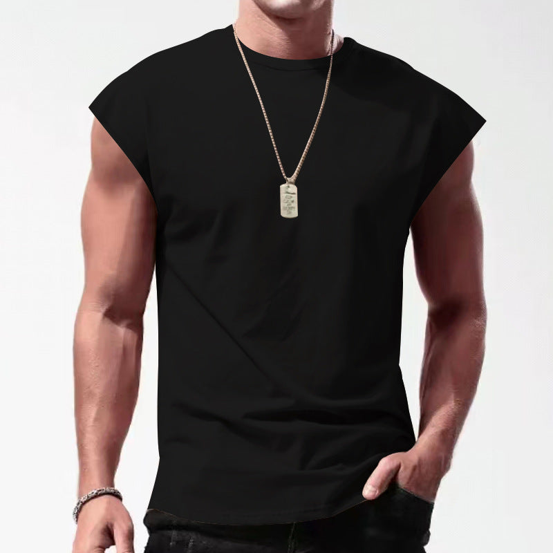 Versatile men's sleeveless activewear tank top for all sports, gym, & training. Performance apparel.