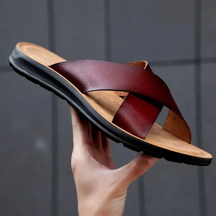 High-quality men's premium slip-on sandals, ensuring comfort for summer casual wear, beach, and outdoor adventures.