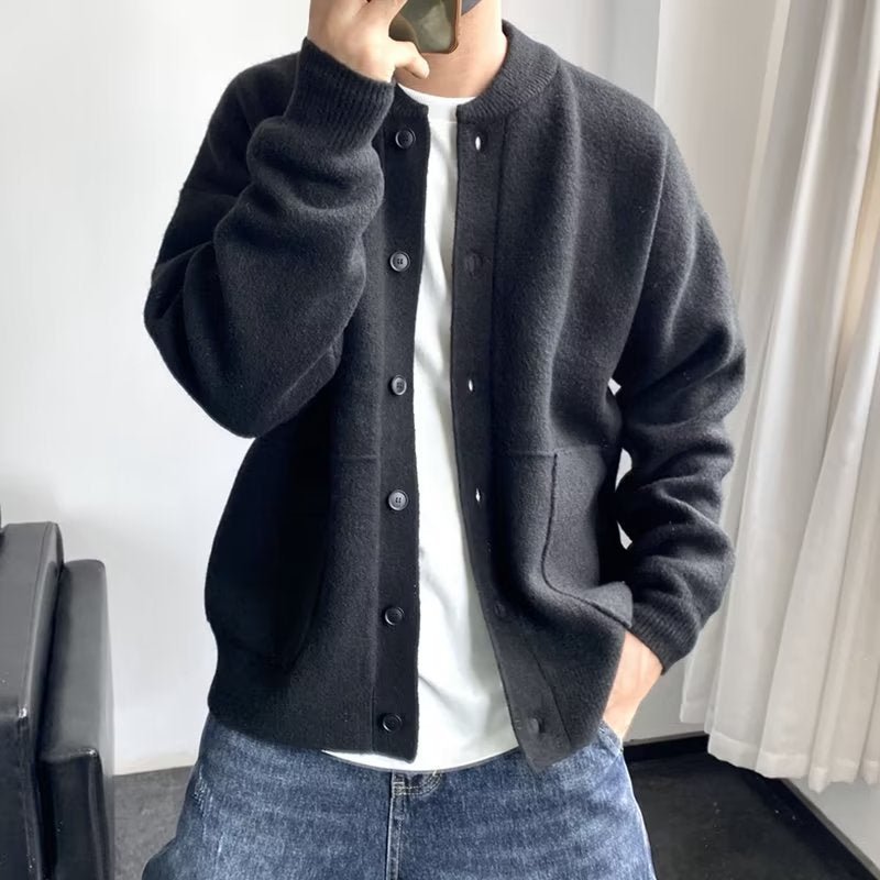 Warm men's premium comfort knit sweater, perfect for casual wear and winter fashion.