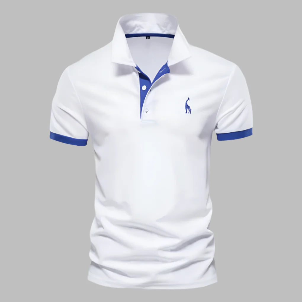 Men's premium smart-casual polo shirt, tailored fit, breathable cotton blend for everyday wear