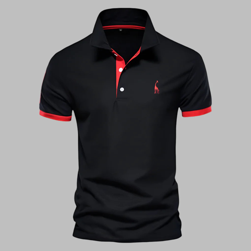 Tailored men's smart-casual polo shirt in a comfortable cotton blend, perfect for everyday fashion