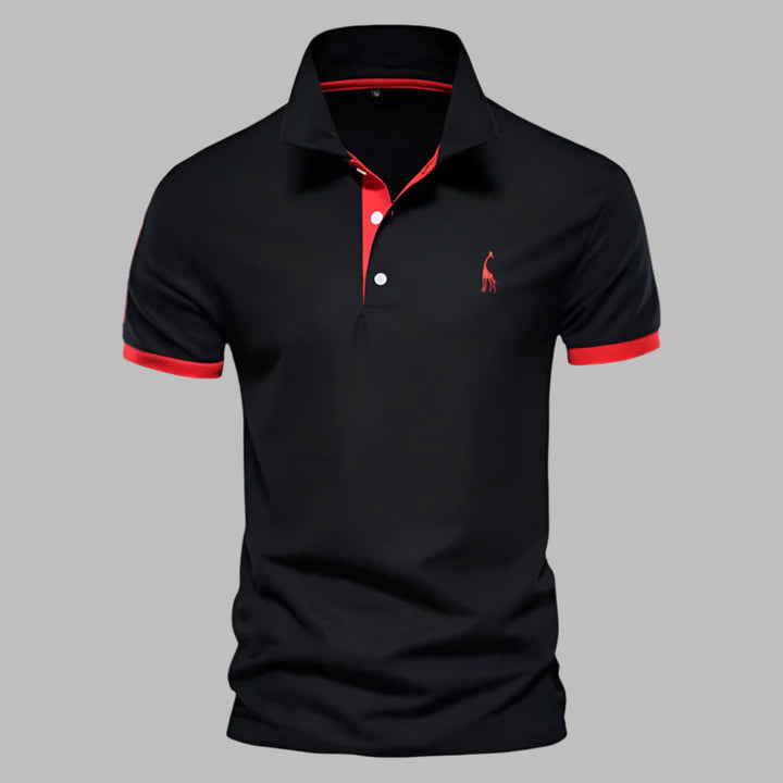 Tailored men's smart-casual polo shirt in a comfortable cotton blend, perfect for everyday fashion