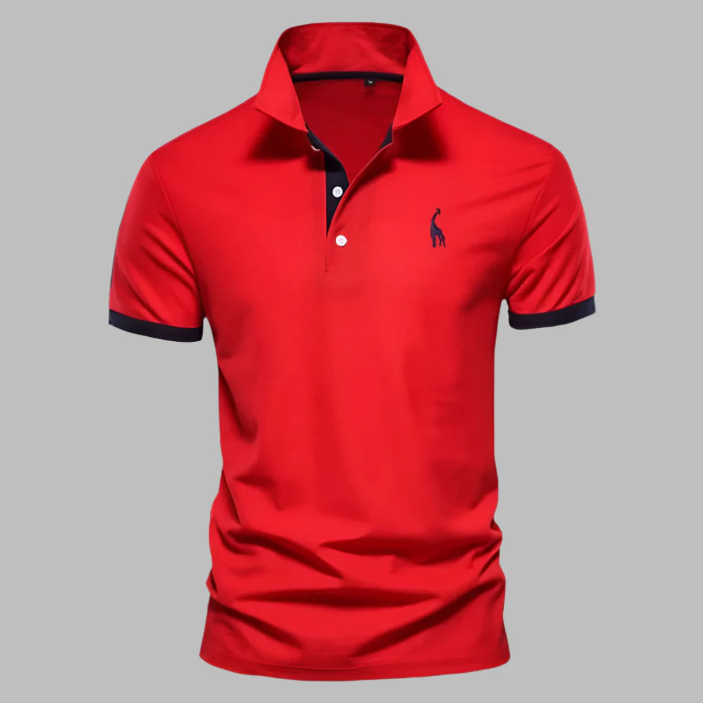 Stylish men's apparel: premium smart-casual polo shirt with a tailored fit and comfortable feel