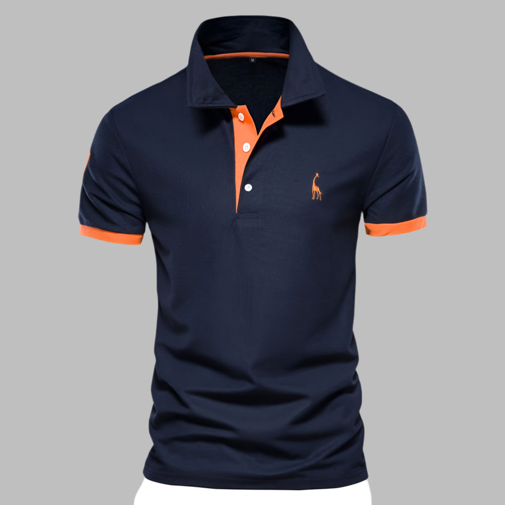 Versatile premium men's smart-casual polo shirt, everyday wear collared shirt, tailored design