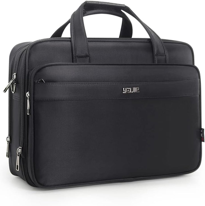 Men's professional canvas laptop business tote bag for work & daily commute.