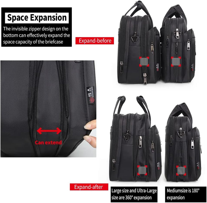 Stylish men's canvas laptop bag for professionals; perfect for organization.