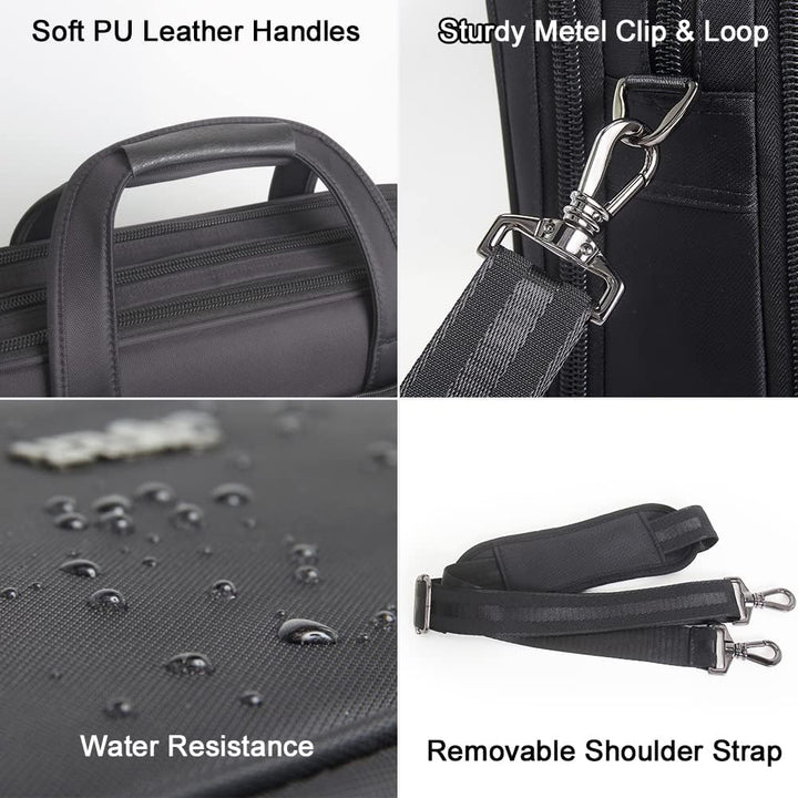 High-quality men's canvas professional bag, designed for laptop & business essentials.