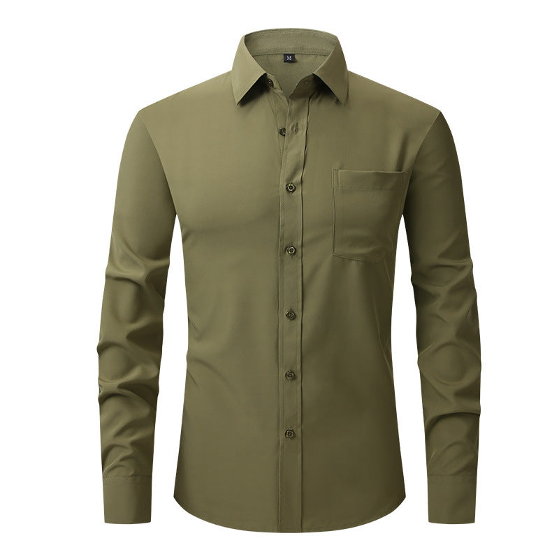 Men's workwear tailored fit shirt, providing a polished and professional presence.