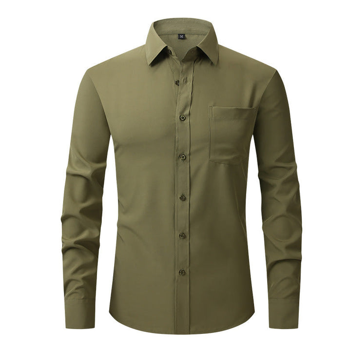 Men's workwear tailored fit shirt, providing a polished and professional presence.