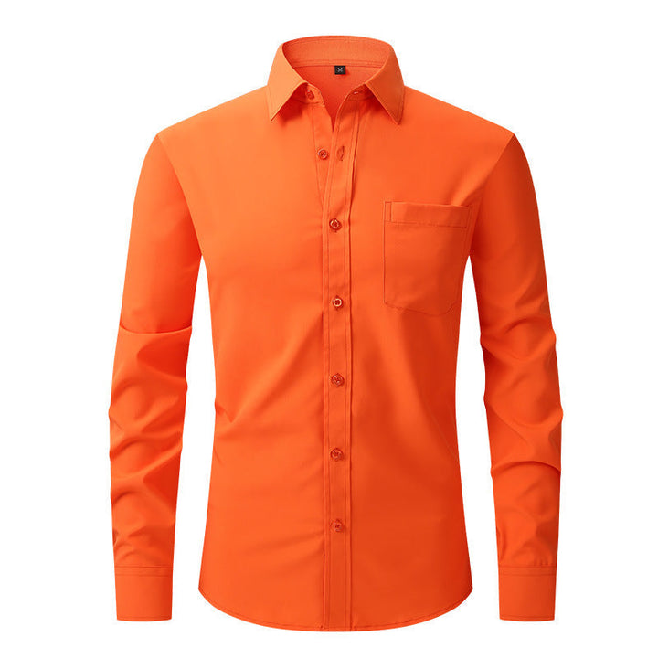 Essential men's professional dress shirt, tailored fit, suitable for all business occasions.