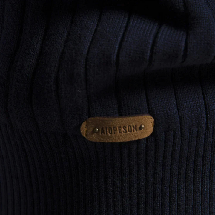 Men's casual quarter zip long sleeve sweater, mock neck. Excellent for layering and everyday style.