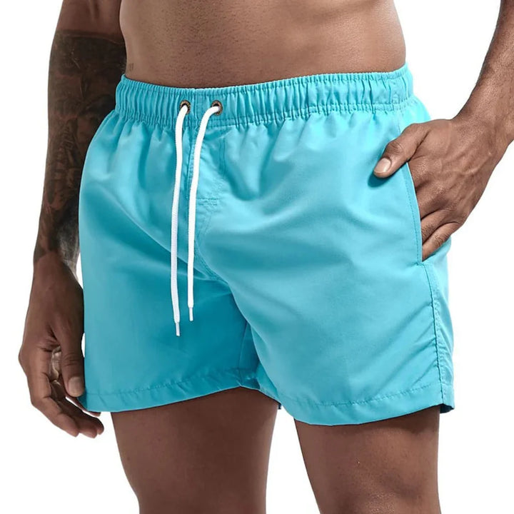 Men's Quick-Dry Performance Swim Shorts, ideal for beachwear & pool, featuring an athletic fit