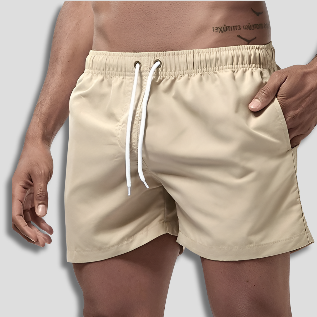 Men's Performance Board Shorts in a stylish print, combining fashion and function for summer
