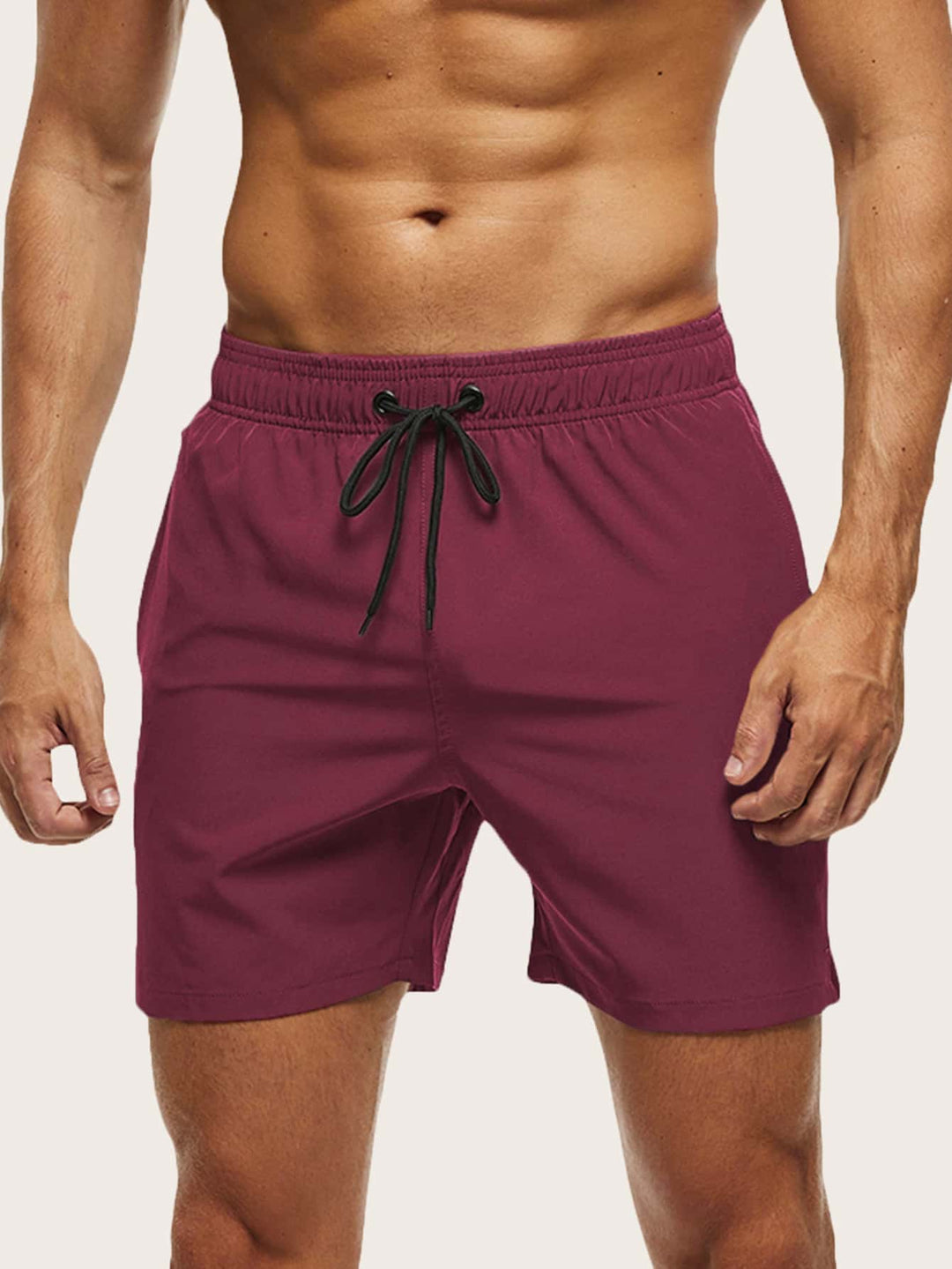 Lightweight men's quick-dry stretch swim shorts for ultimate comfort at the beach or pool.