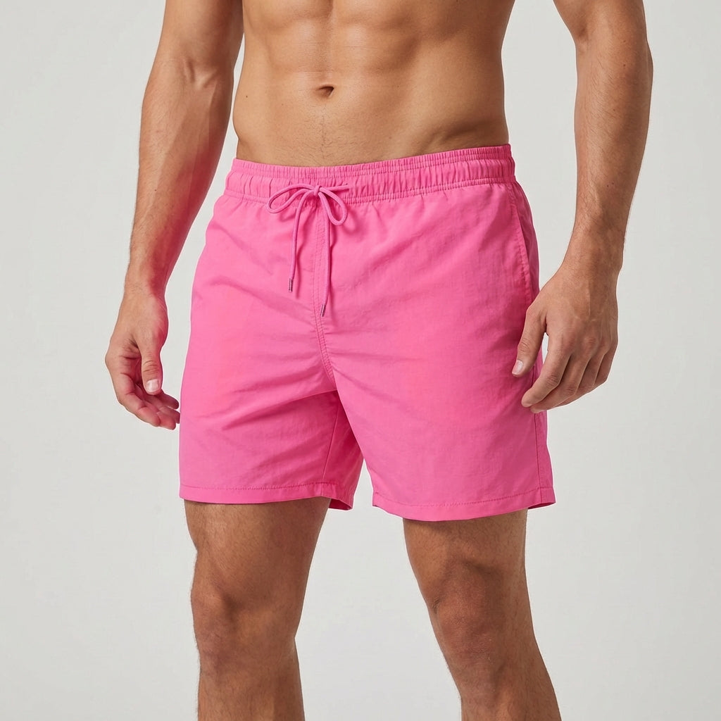 Versatile men's quick-drying beach shorts, ideal for swimming, poolside, or casual summer.