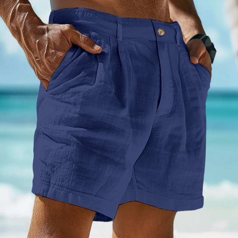 Relaxed fit men's summer chino shorts. Lightweight & comfortable Reed apparel, perfect for casual warm weather.