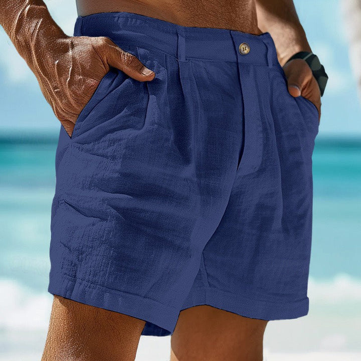 Relaxed fit men's summer chino shorts. Lightweight & comfortable Reed apparel, perfect for casual warm weather.