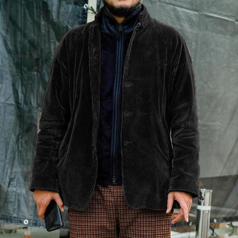 Stylish men's button-up casual jacket. Versatile outerwear for everyday wear & comfortable men's fashion.