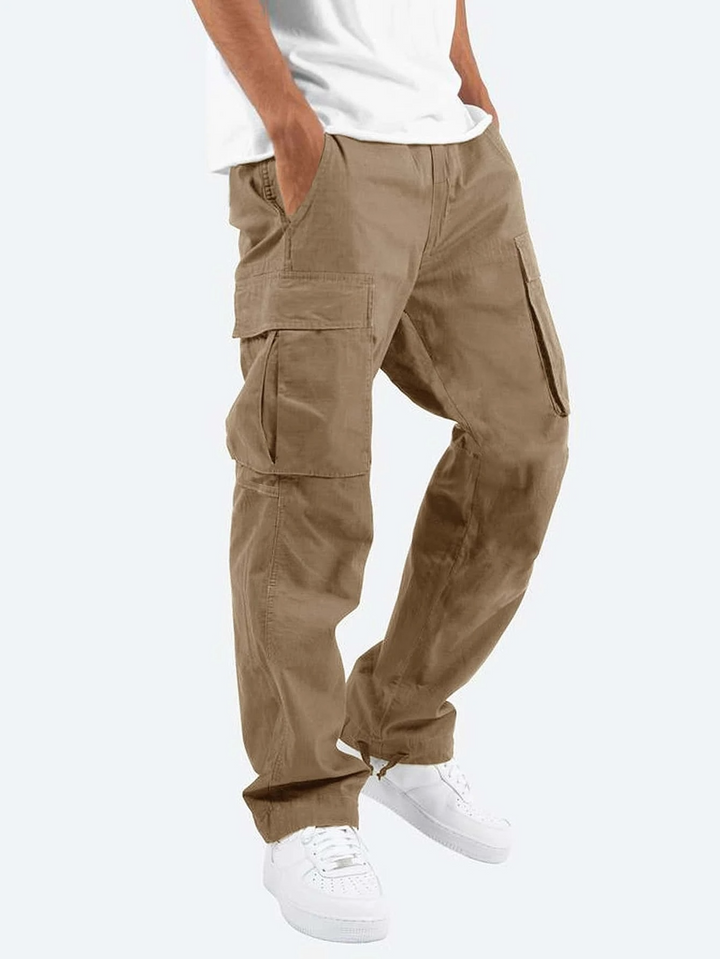 Men's relaxed fit cargo pants, comfortable and versatile. Ideal for casual wear, outdoor activities, and everyday comfort.