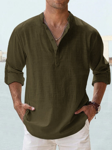 Premium men's casual shirt with a relaxed fit, breathable and stylish, perfect for comfort and daily wear.