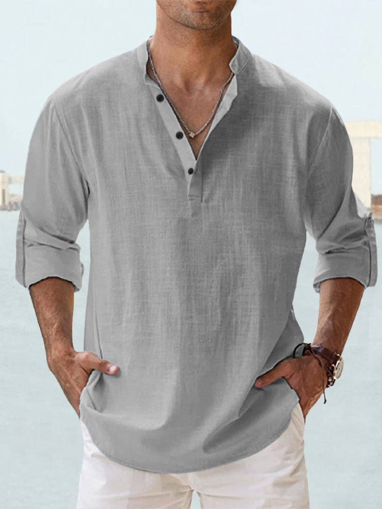 Stylish men's summer shirt, a breathable relaxed fit casual top ensuring ultimate comfort.