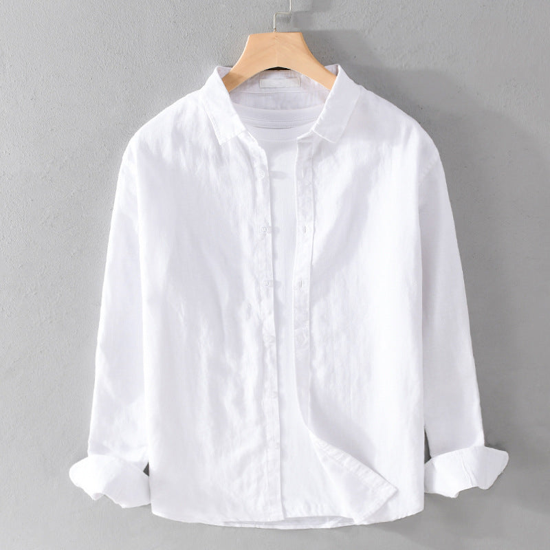 Men's relaxed fit casual shirt, long sleeve button down, perfect for everyday style & comfort.