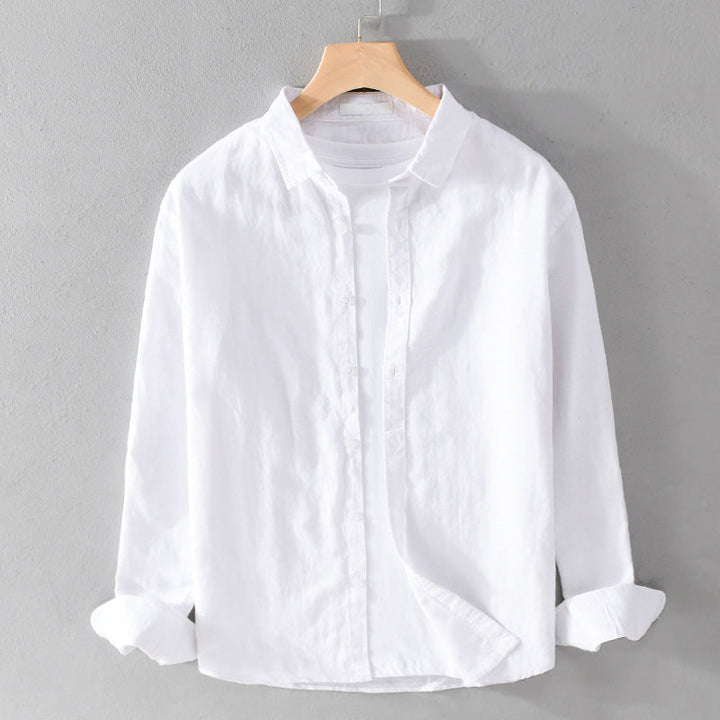 Men's relaxed fit casual shirt, long sleeve button down, perfect for everyday style & comfort.
