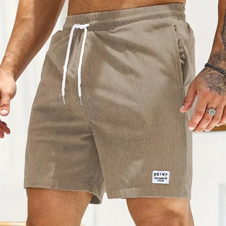 Comfortable men's casual shorts with a relaxed fit and secure drawstring closure.