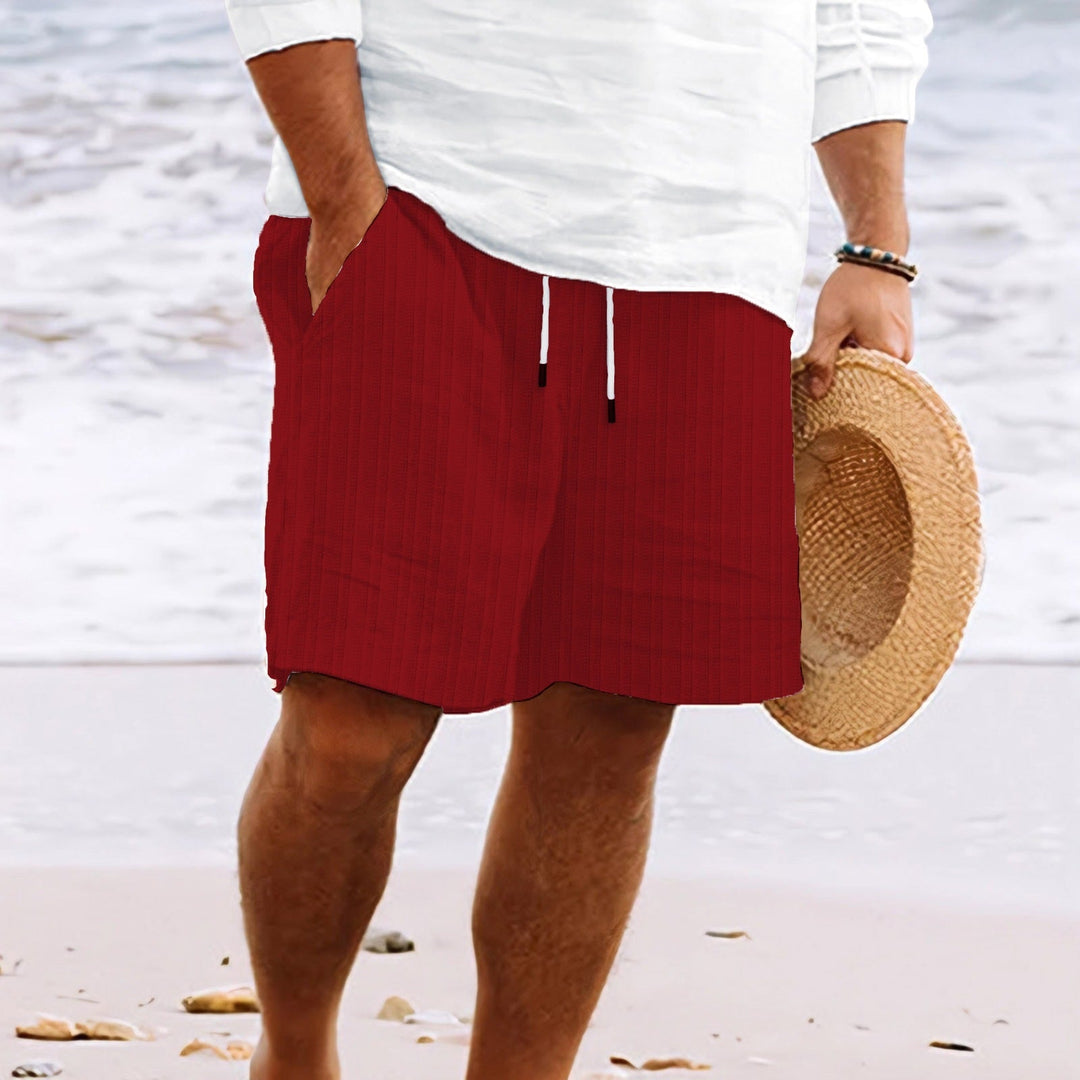 Versatile men's relaxed fit drawstring shorts for everyday wear, casual style & comfort.