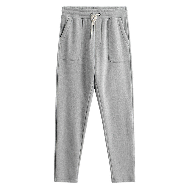 Stylish men's relaxed fit joggers with a straight leg and comfortable drawstring waist for a modern look.