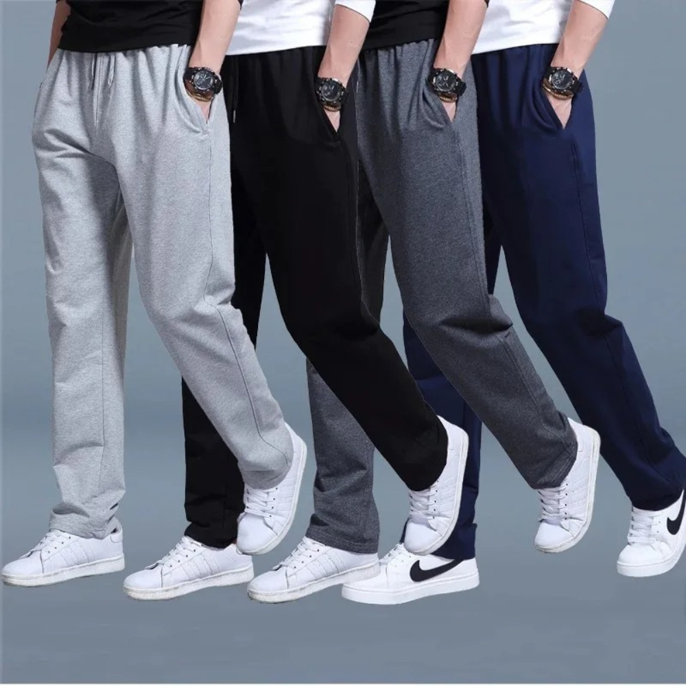 Men's relaxed fit jogging pants, ideal for everyday casual wear & comfort.