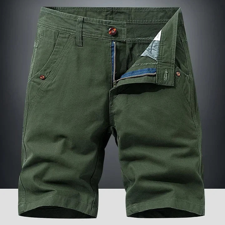 Relaxed fit men's chino shorts, designed for all-day summer comfort and versatile casual wear.