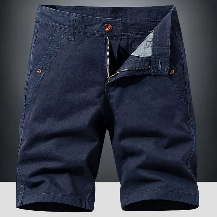 Stylish men's relaxed fit chino shorts, ideal for summer activities, beach, and casual daily use.