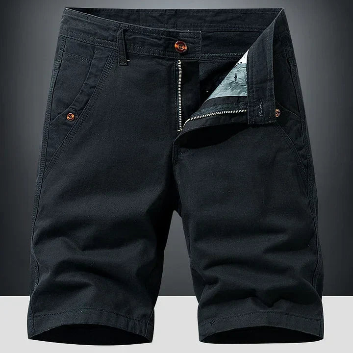Men's summer chino shorts in a relaxed fit, offering all-day comfort for casual and vacation wear.