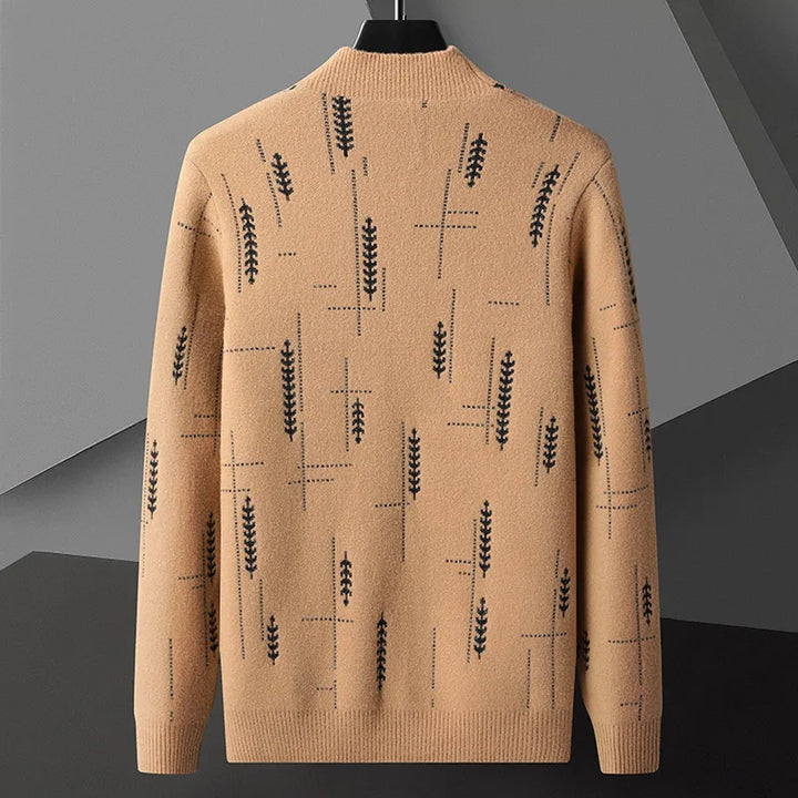 Versatile men's open-front cardigan with patch pockets. A relaxed fit layering sweater for everyday wear.